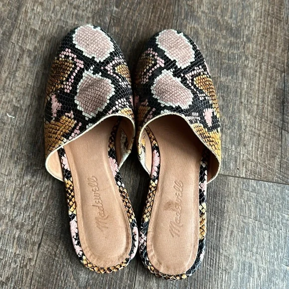 Madewell The Cory Mule in Snake Embossed Leather - Picture 9 of 13